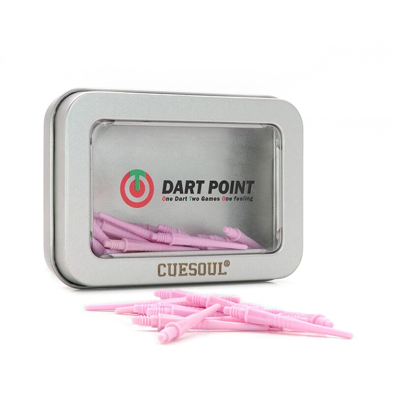 CUESOUL OTO Small Thread Plastic Dart Soft Tip Replacement 80 pcs with Dart Case