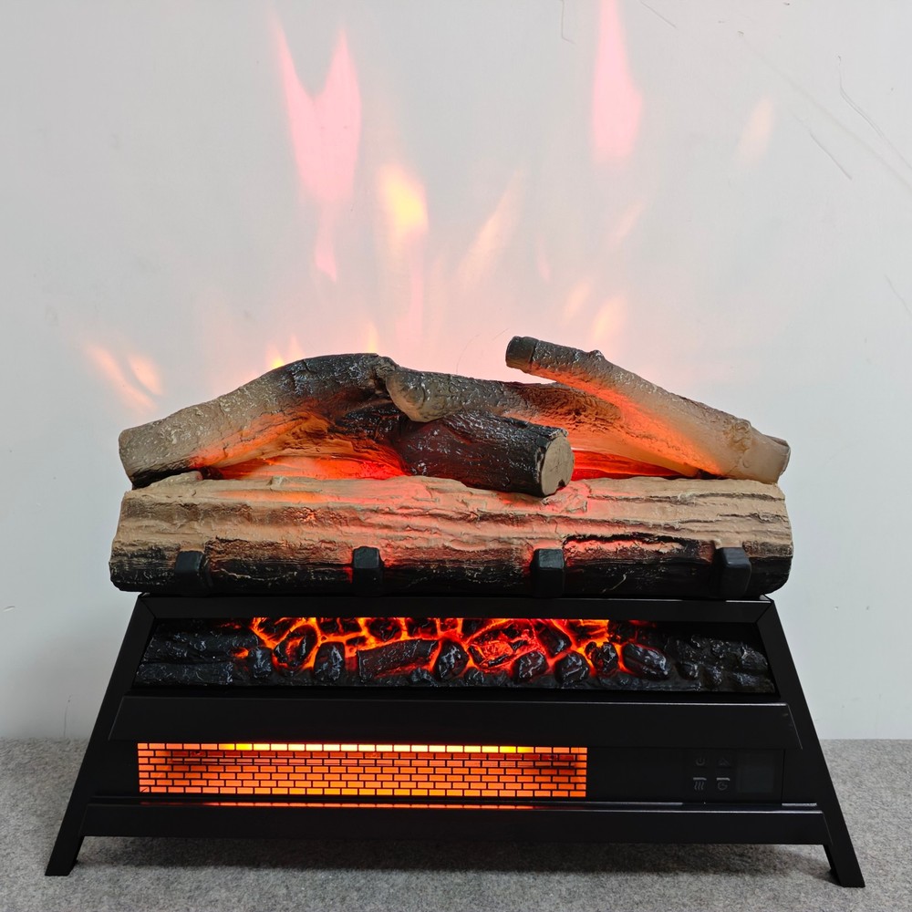 23'' 3D Flame Insert Electric Fireplace Heater w/ Remote Control & Timer 1500W