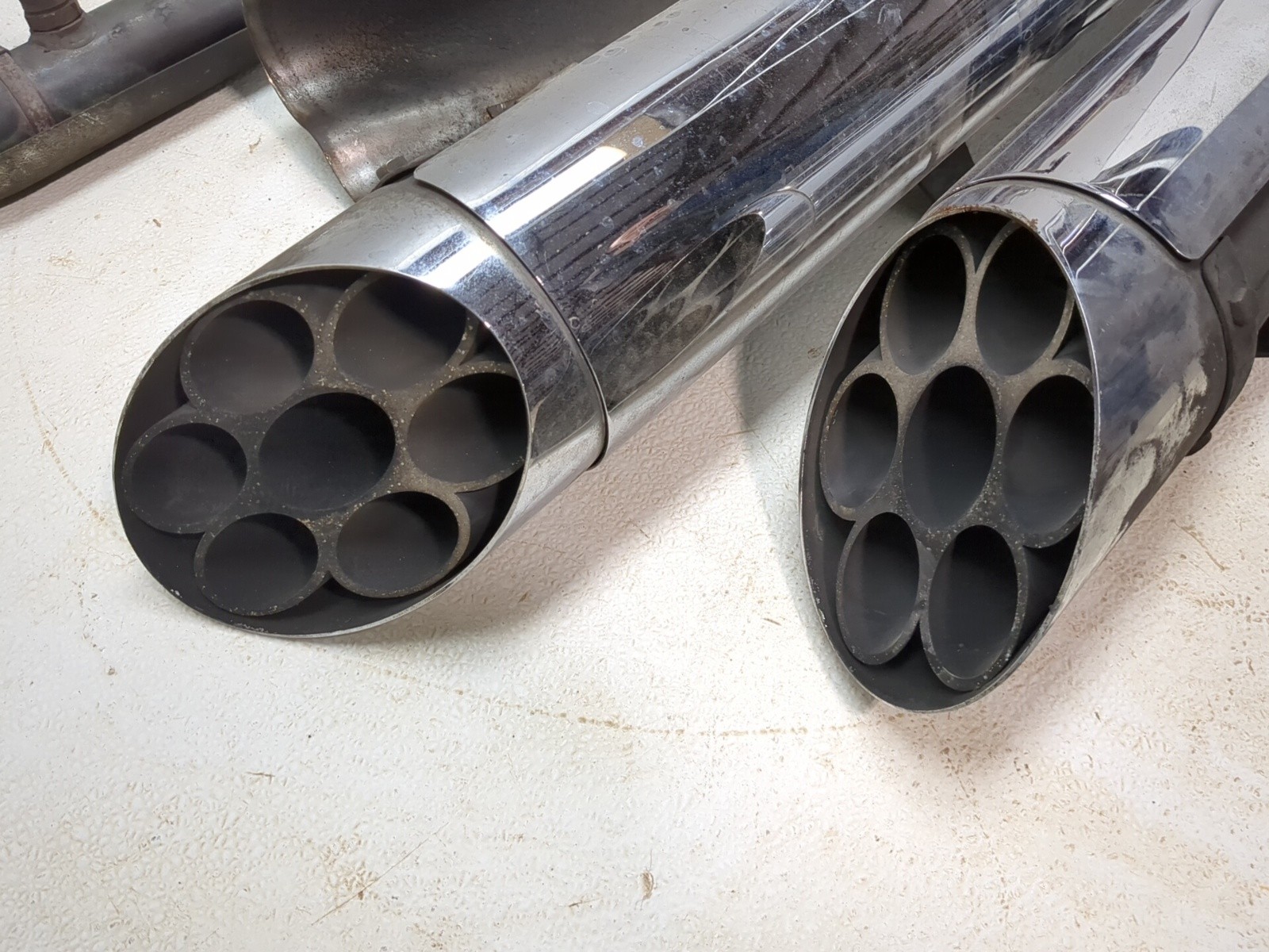 08-17 Victory Vision Deluxe Exhaust Header Pipe Muffler Set Pair Kit