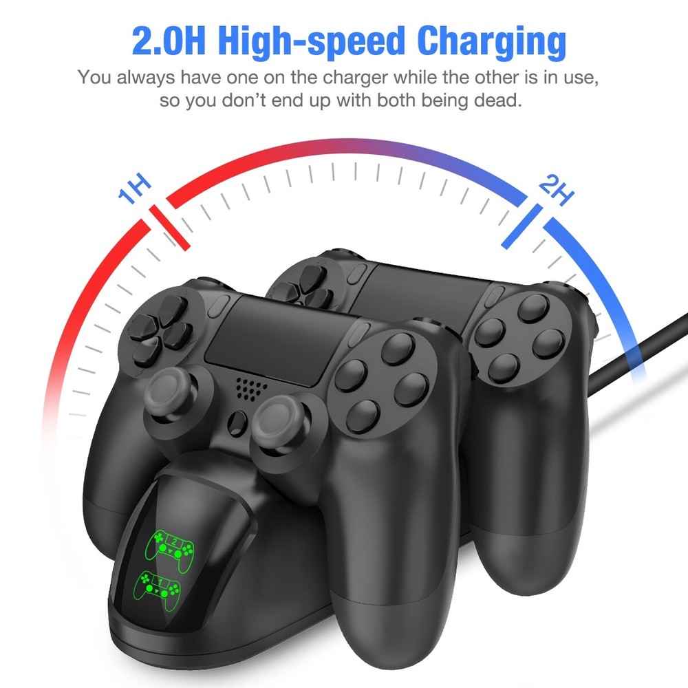 Wireless PS4 Controller USB Charger Charging Station For Dualshock Playstation 4