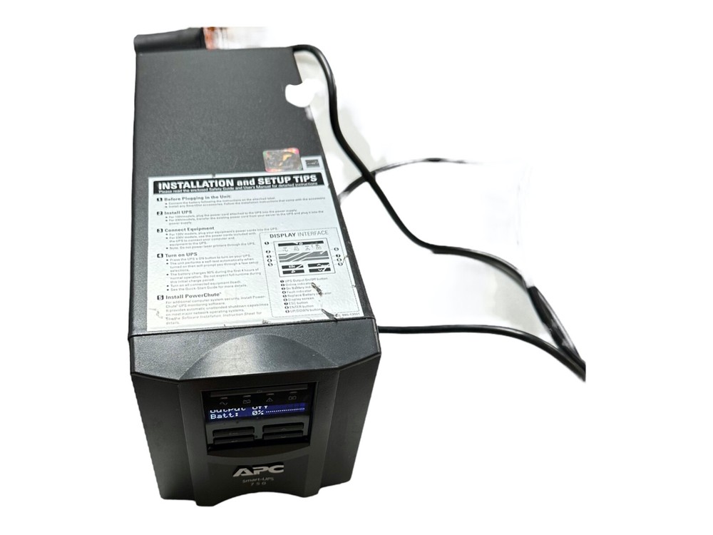 APC Smart-UPS 750VA Line Interactive Battery Backup