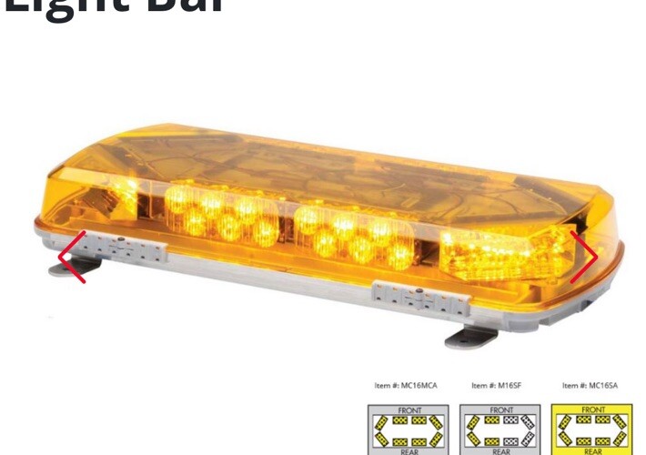 Whelen Engineering Century Series Super Mini Lightbar, 16" MC16SA