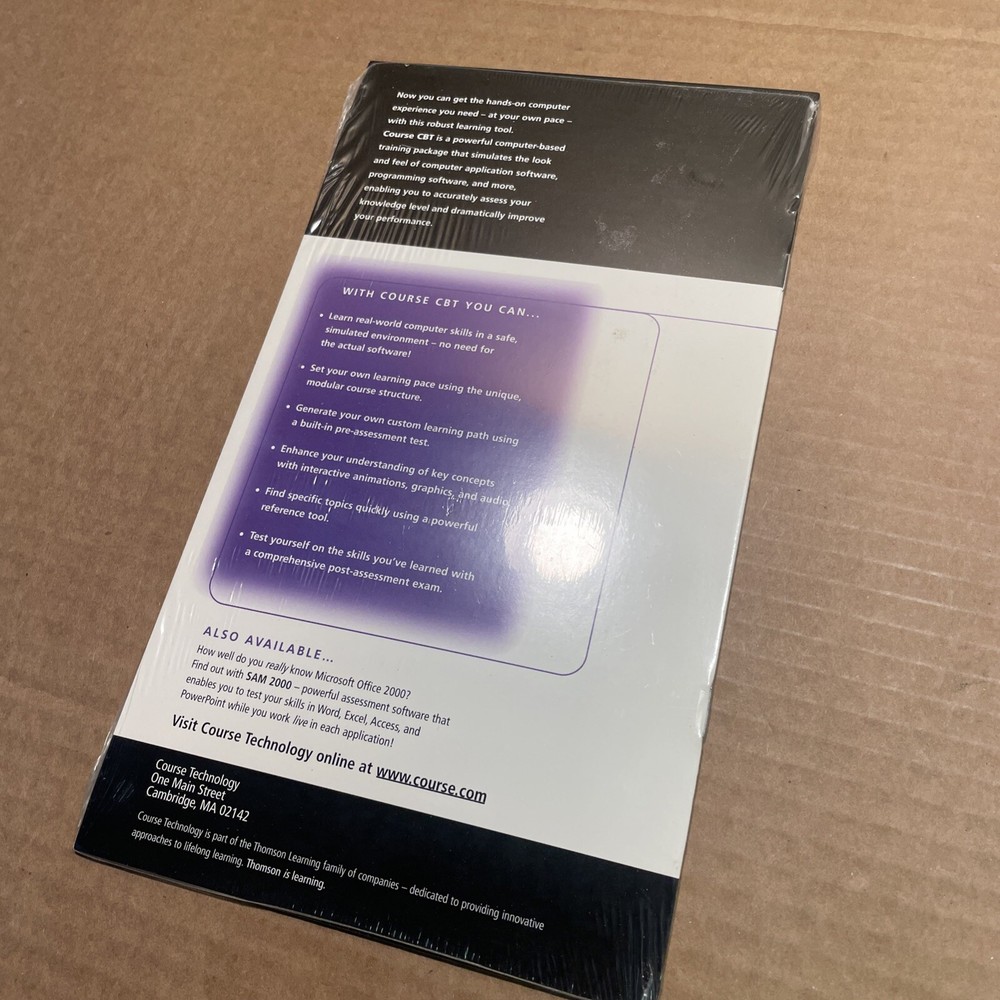NEW Course Technology CTB Learning Software Microsoft Office 2000 w/ Windows 98