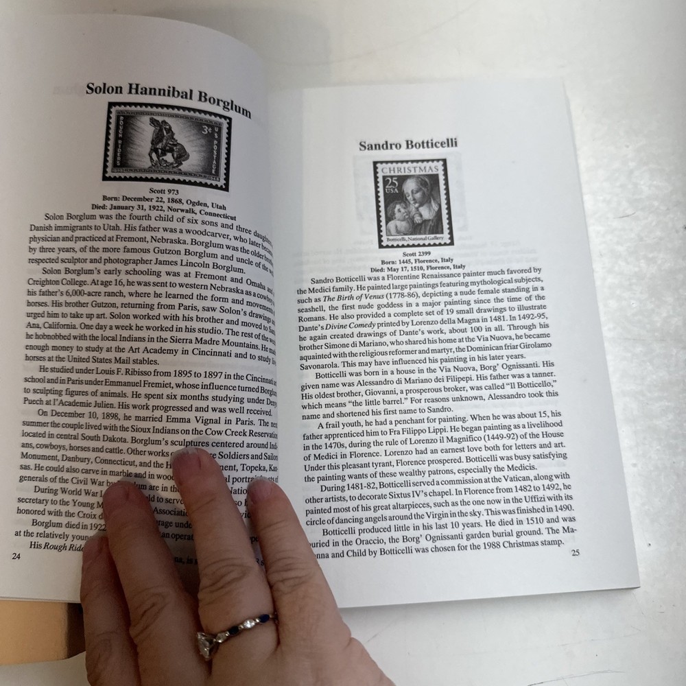 Thomas, Richard Louis. Who's Who on U.S. Stamps Lot Of 2 Books