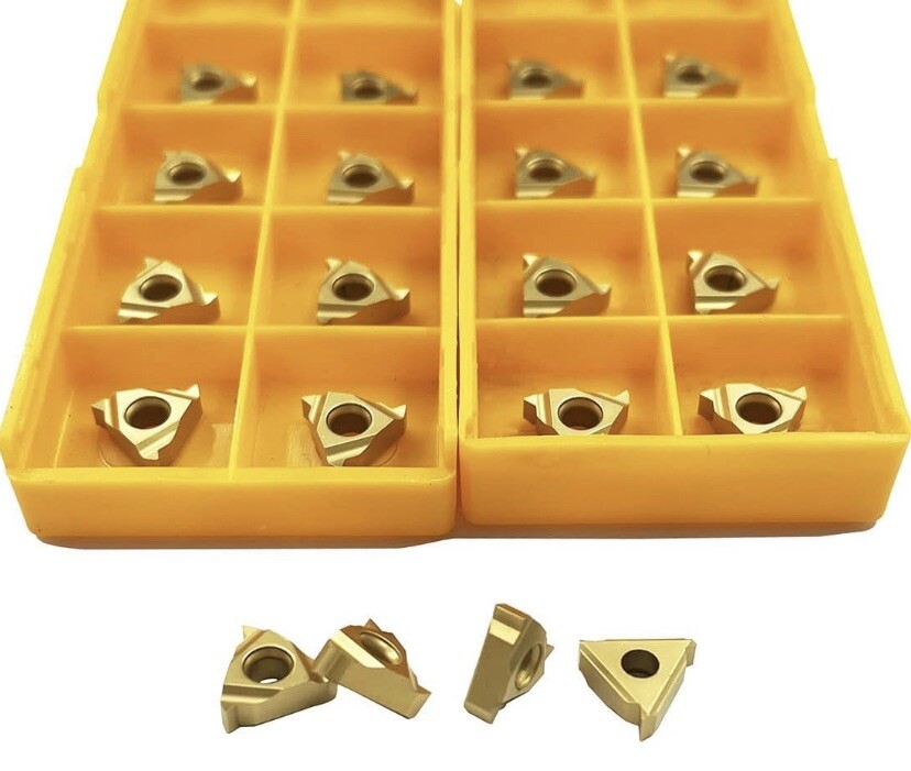 20PCS Lathe Threading Inserts Carbide Turning Inserts 11IR A60 CNC Blade