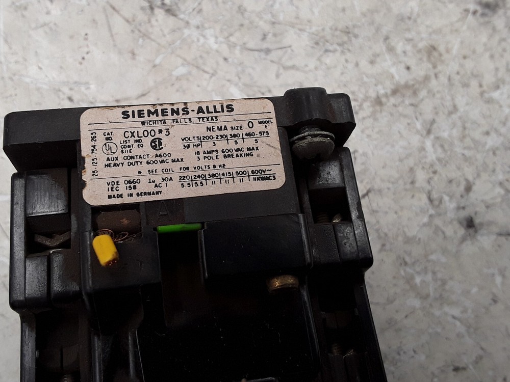 Siemens CXL00*3 Contactor