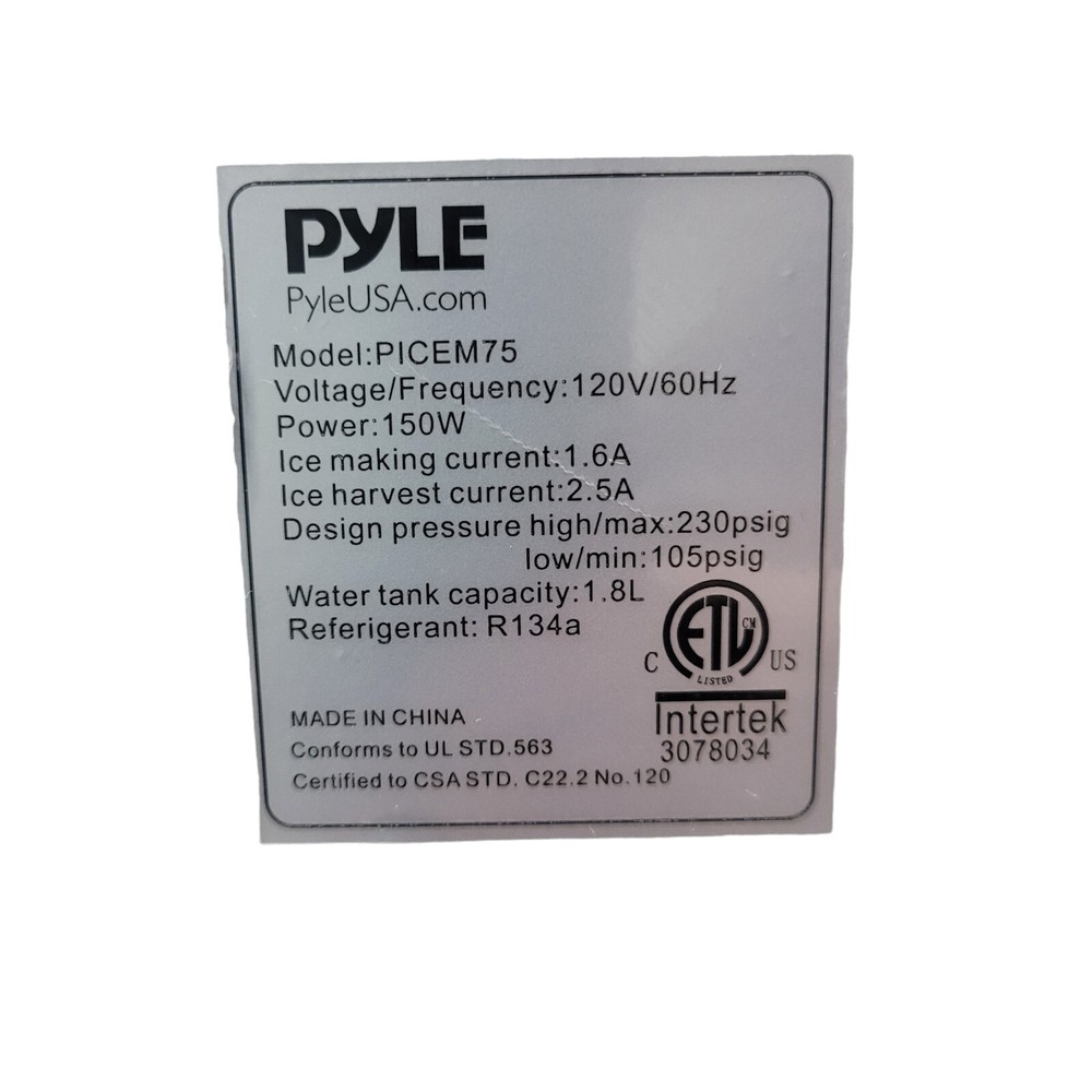 NutriChef Countertop Ice Cube Maker Machine & Dispenser - Kitchen PYLE PICEM-75