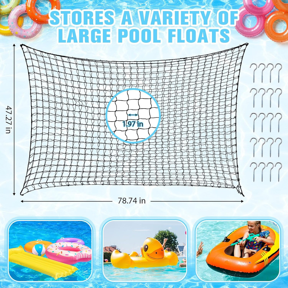 1/2/4 Pcs Pool Float Storage Bag Various Sizes Adjustable Swimming Pool Inflatab