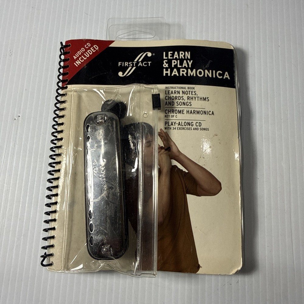 Harmonica Practice  First Act Learn and Play Chrome Harmonica Book and Audio CD