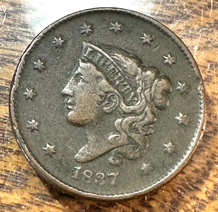 1837 Large Cent Nice Original Choice VF CHRC