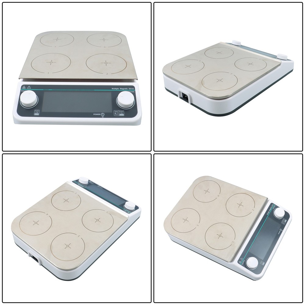 Multiple Magnetic Stirrer 4 Position Magnetic Stirrer with Heating 4*500ml