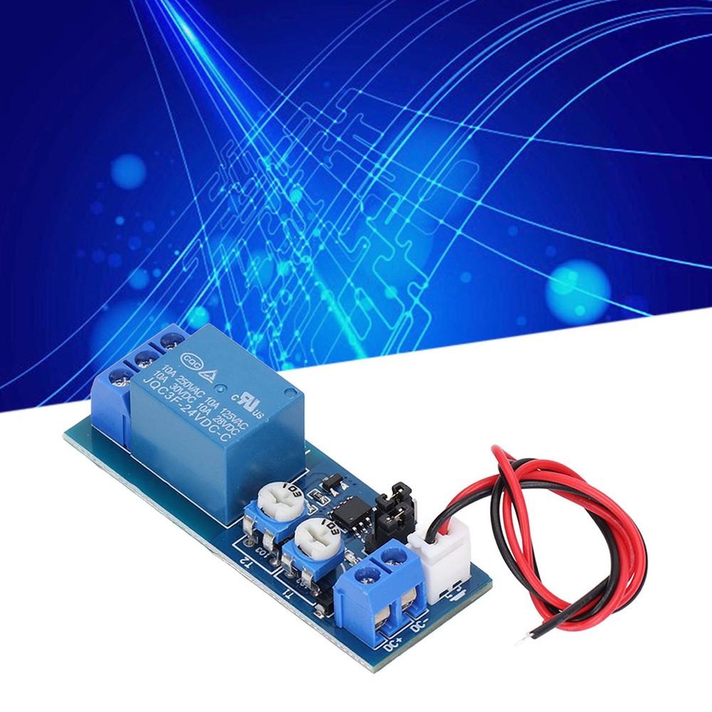 Relay Module Time Delay Board Infinite Cycling Single Timing Modes 24V