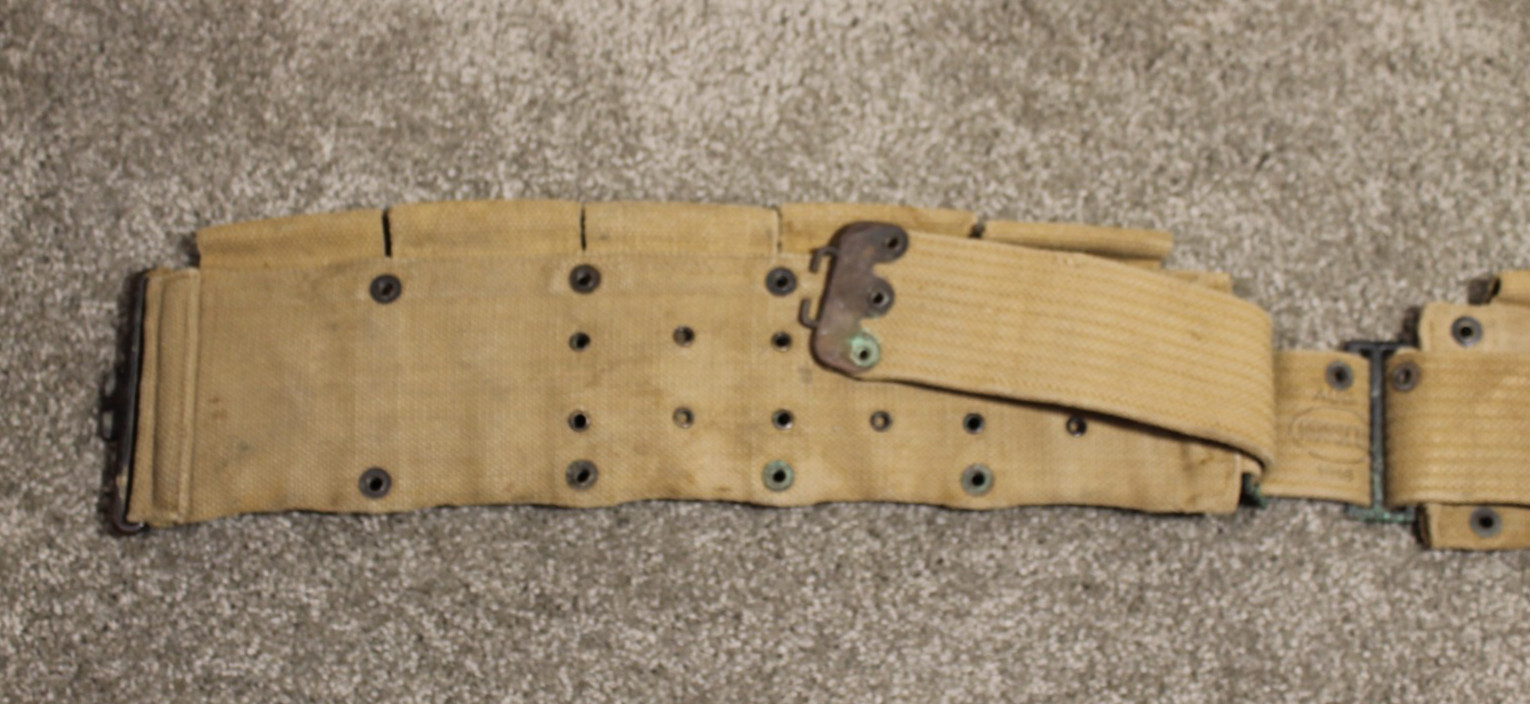 Original US WWI Ammo Ammunition Cartridge Belt Russell 1918 WW1