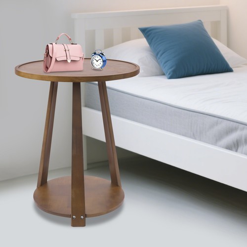 50x60cm Round Side Table, Side Table for Small Spaces, Modern Couch End Table