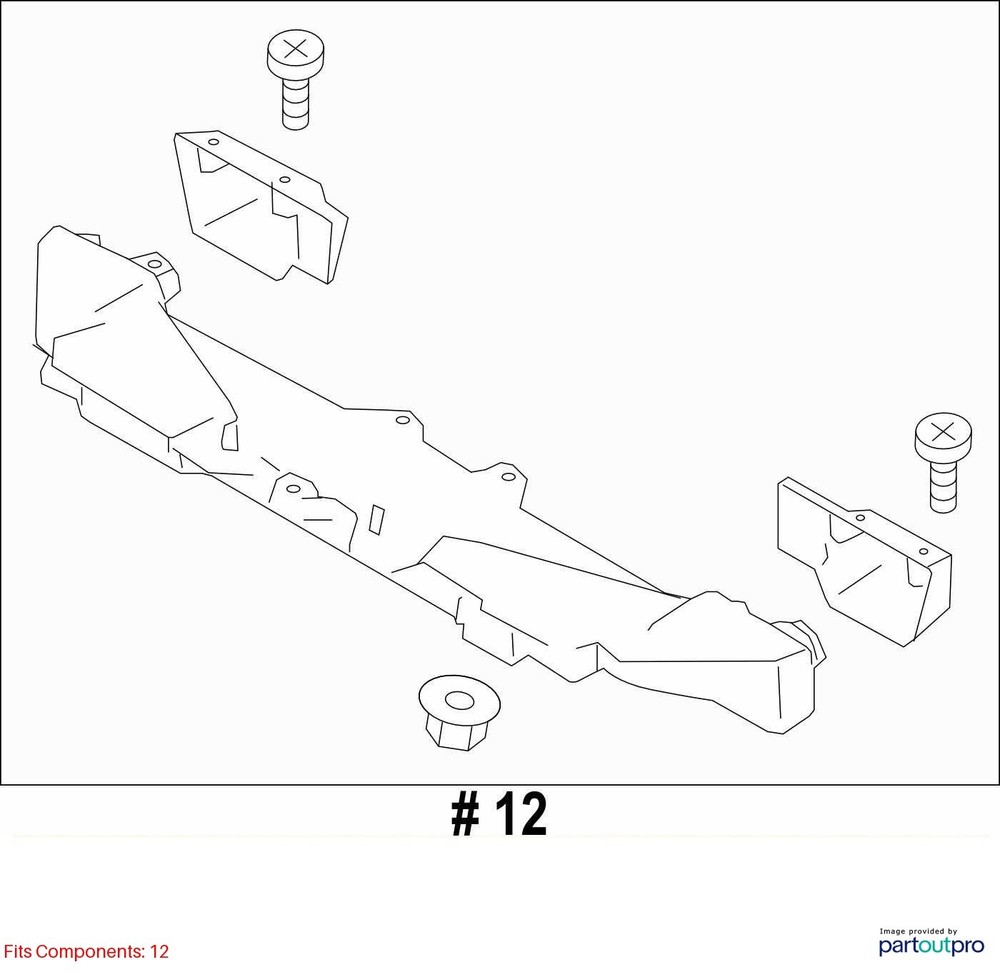 Camera/Projector Camera Windshield Mounted Upper Fits 17 LEGACY 2043101