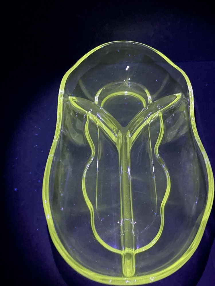 3 Compartment Glass Serving Tray