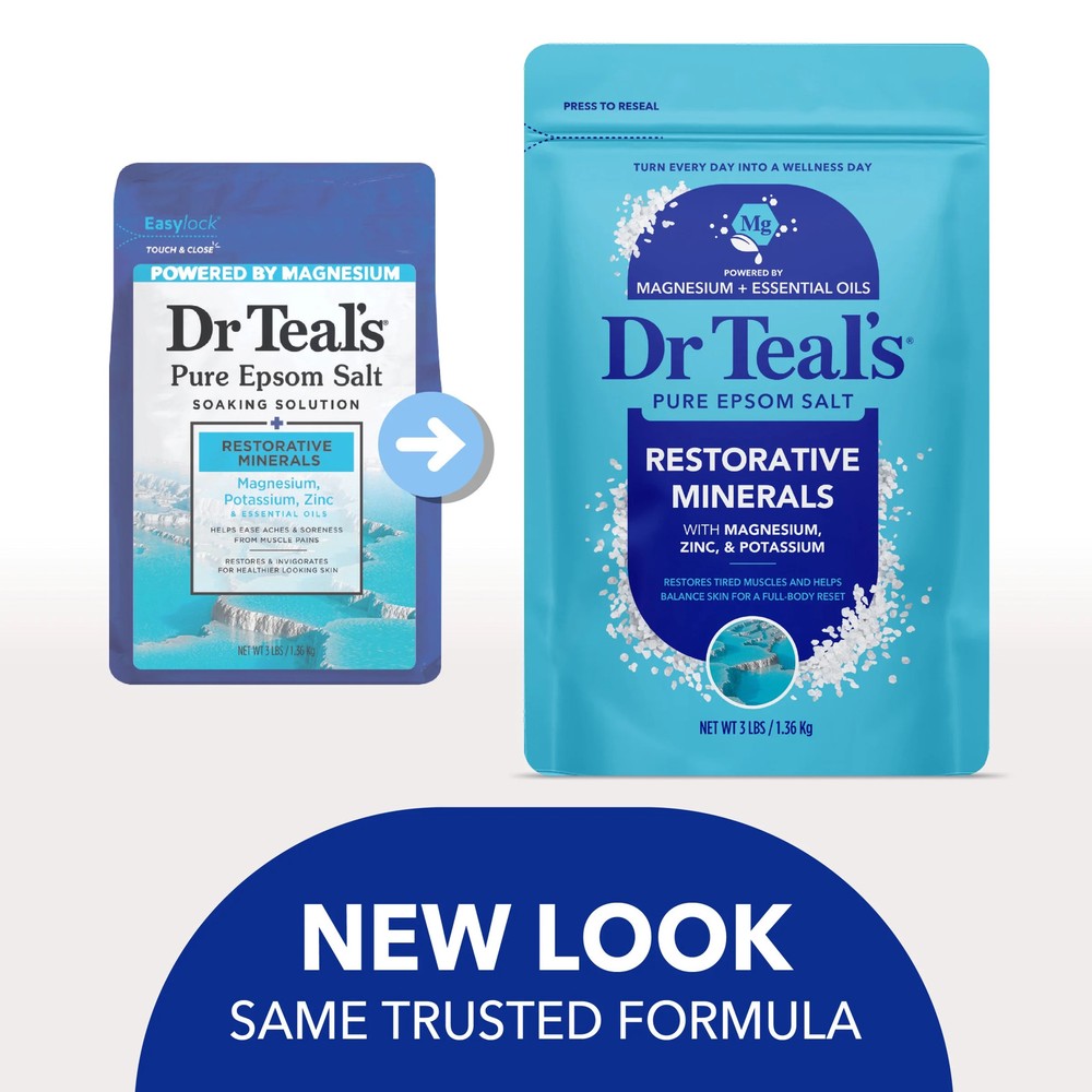 Dr Teal's Restorative Magnesium Soak 3 lbs