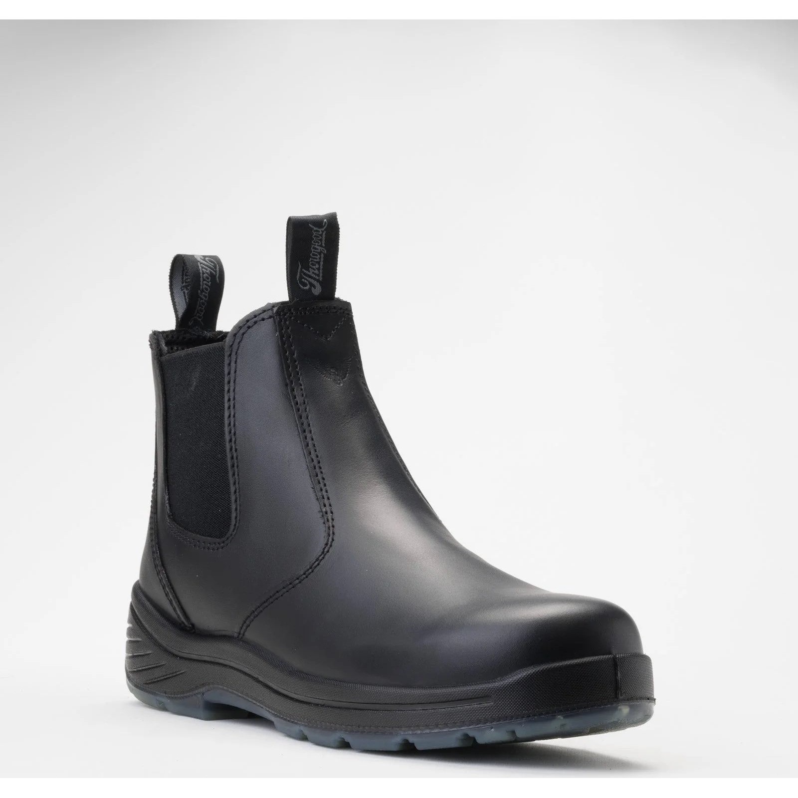 Thorogood Men's 6 Inch EH Comp Toe Station Work Boots Black Leather- Size 9.5