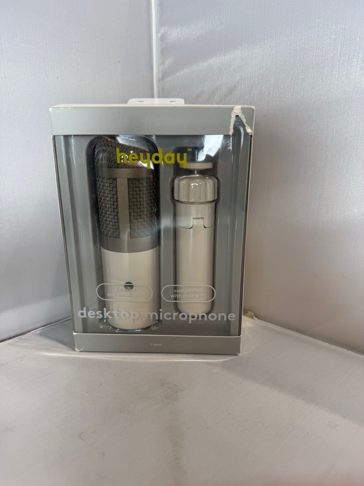 heyday Desktop Microphone - Stone White