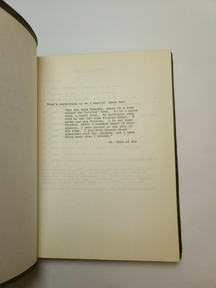 GOODTIME CHARLEY / Sidney Michaels 1970 early draft Broadway Musical Script