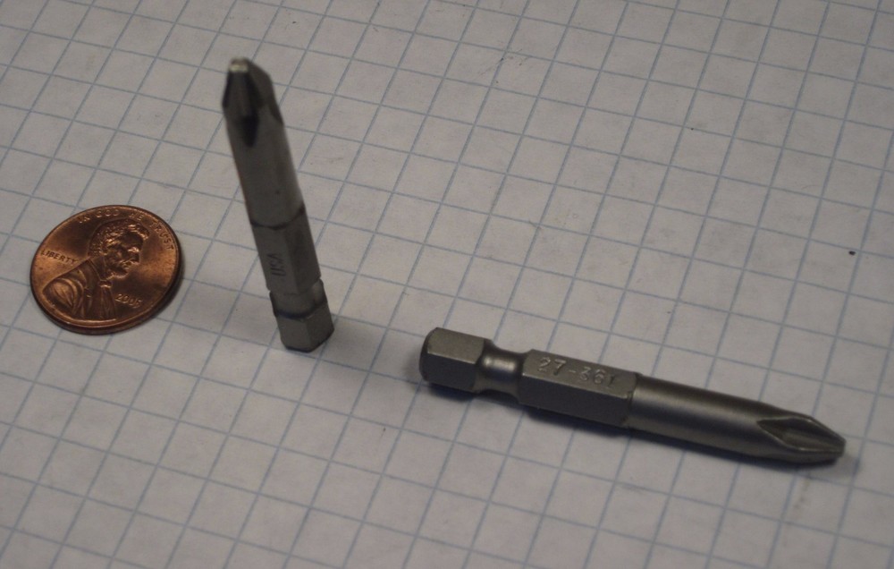 PRACTICAL PRODUCTS #PB-2LS HEX POWER DRIVE BITS, 1/4" HEX SHANK, PHILLIPS #2 TIP