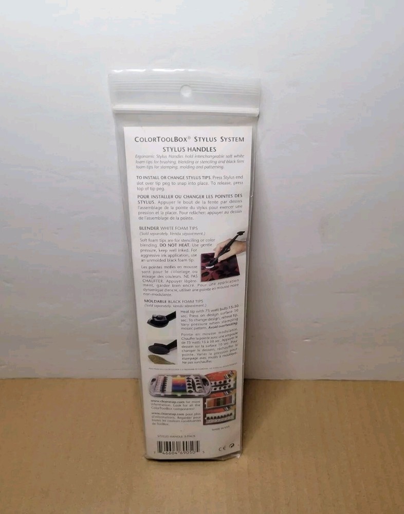 Color Tool Box Stylus System Components 3 Stylus Handles (Black) - NEW IN PACK!