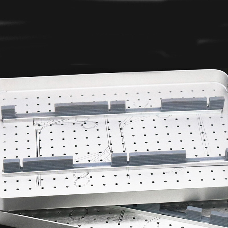 AluminiumAlloy sterilization tray case for Surgical Instruments lens storage box