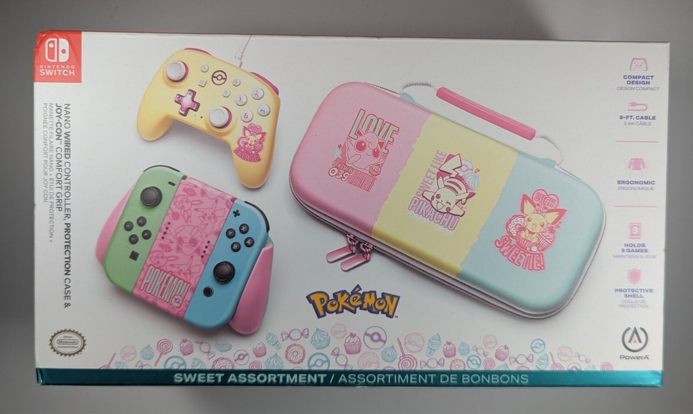 Nintendo Switch Pokemon Sweet Assortment Bundle Power A - SEALED