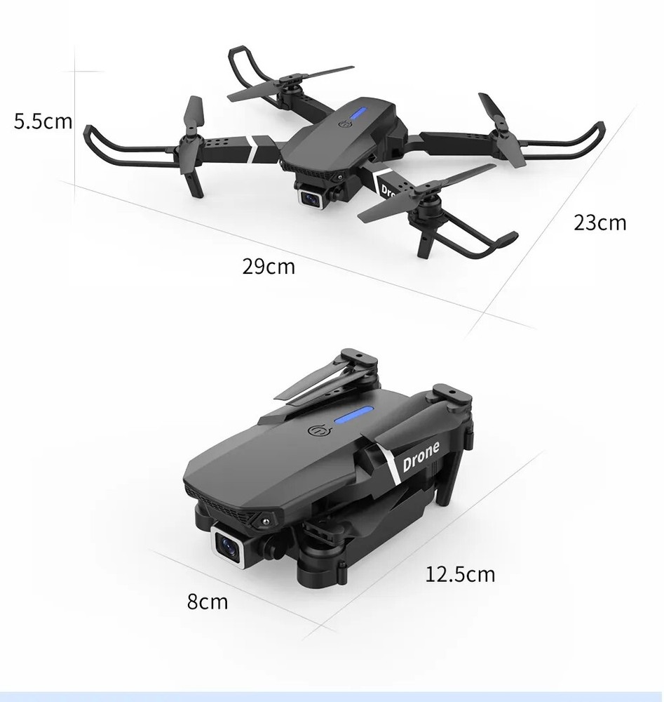 Professional Drone E88 4k wide-angle HD camera Foldable RC Quadrotor