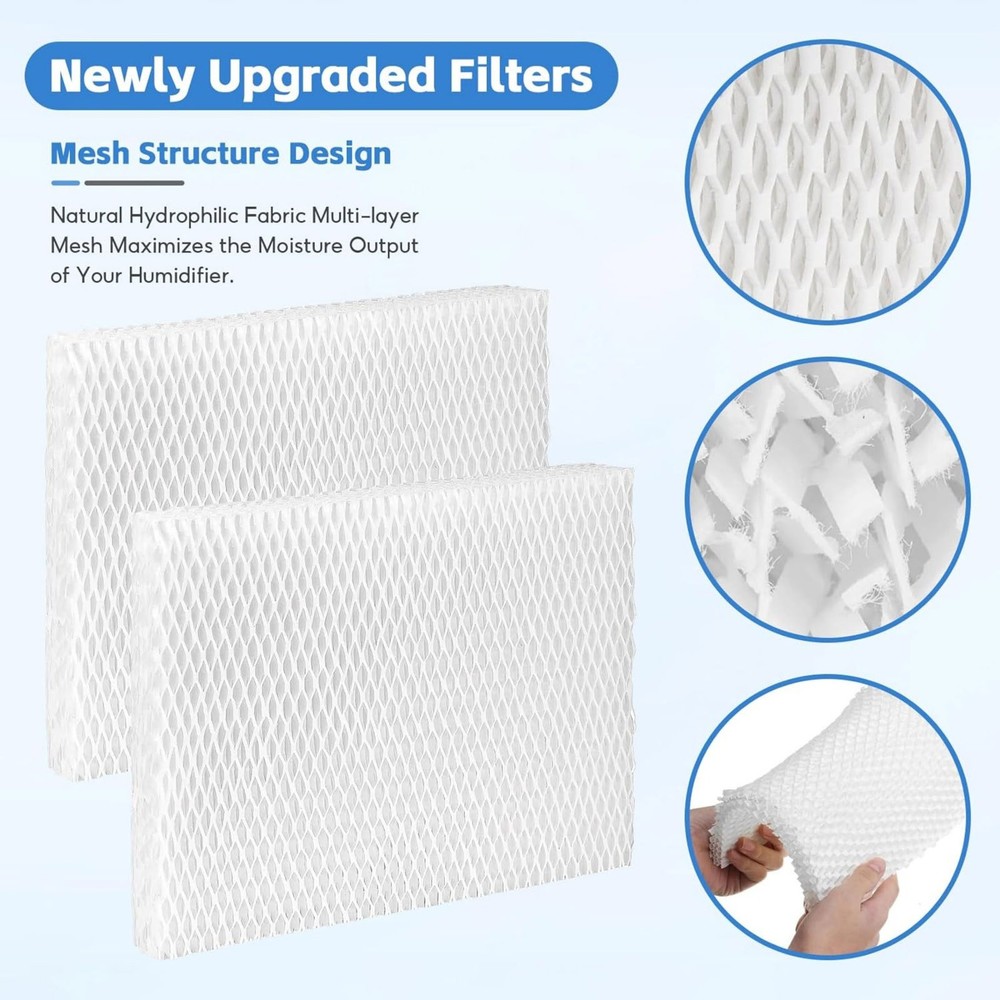 For Vornado Humidifier Wick Pad Replacement Filter 2 Pack for Model EV100 EV200
