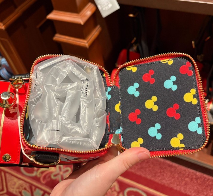 NEW 2026 Disney Parks Loungefly Railroad Train Mickey Minnie Mouse Crossbody Bag