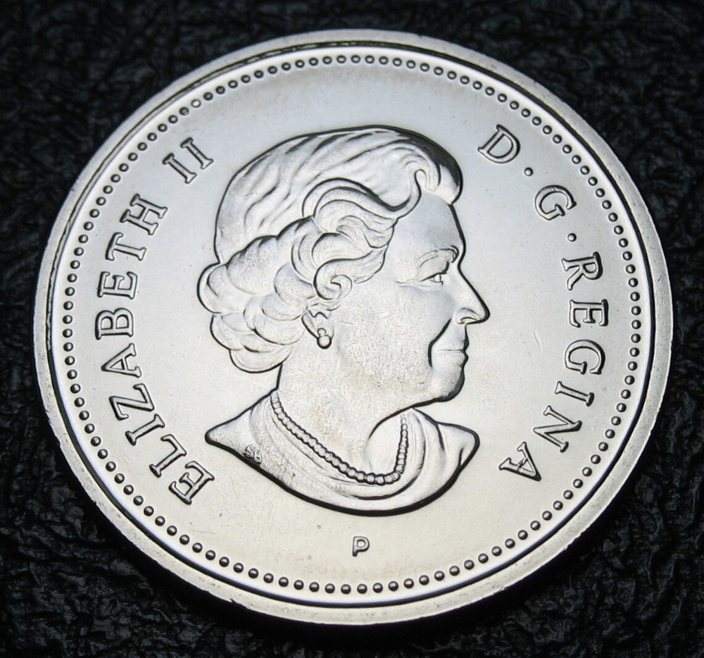Canada 2003-p 25-cent ( Uncrowned ) BU ( From a new roll )