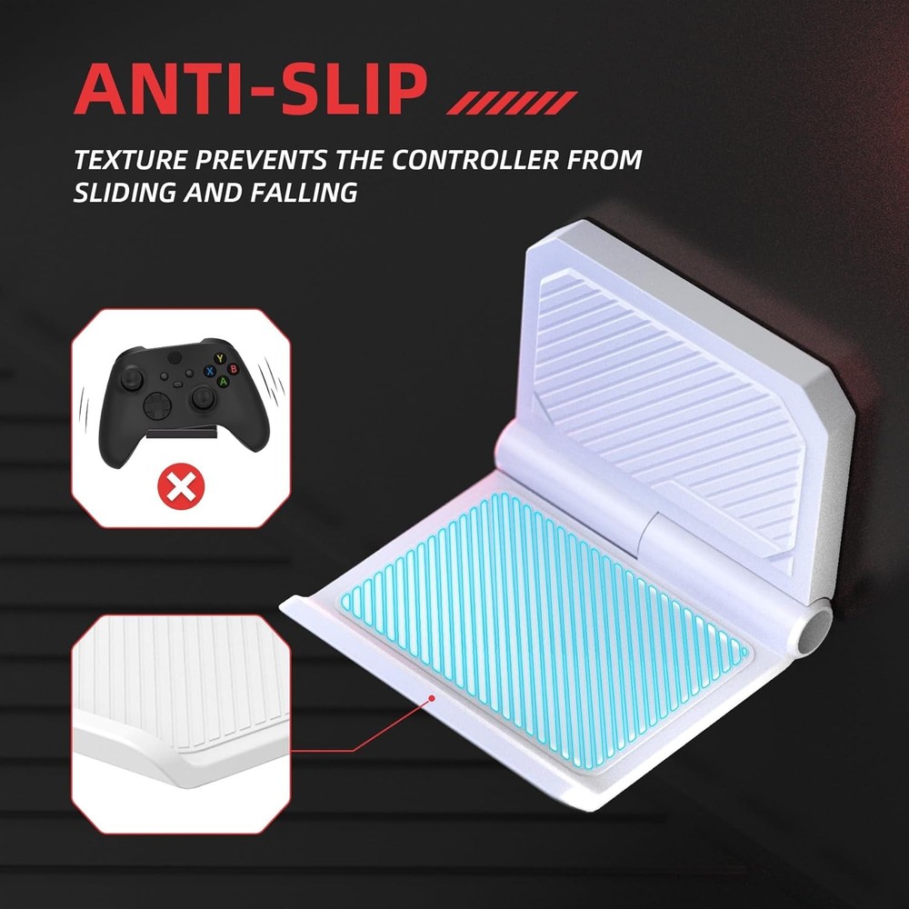 FOLD Controller Holder Wall for ps5 ps4 Xbox Switch 2 Pro Headset 2 Pack