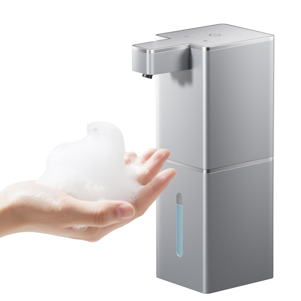 Vuswikoti P12 Automatic Foaming Soap Dispenser - Touchless, 4-Level Adjustabl...