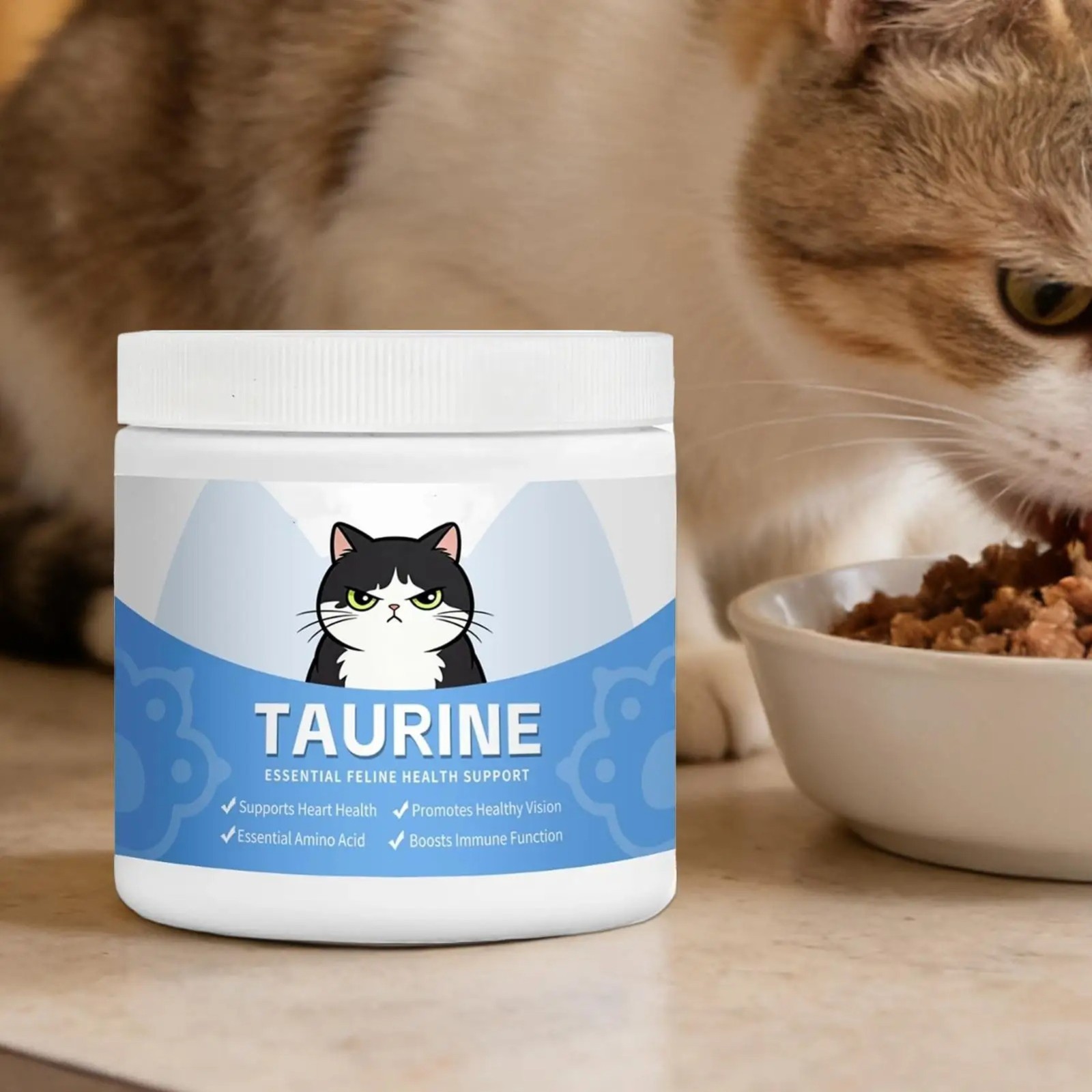 Kitty Supps Taurine for Cats, Kittysupps Taurine Supplement Immune Support