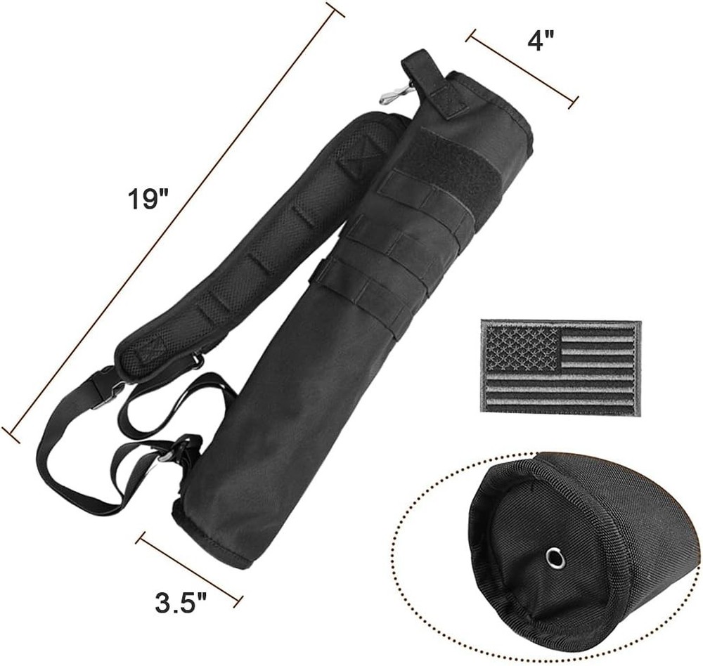 Archery Lightweight Back Arrow Quiver Dual Use Foldable Compact Hip Arrows Ba...