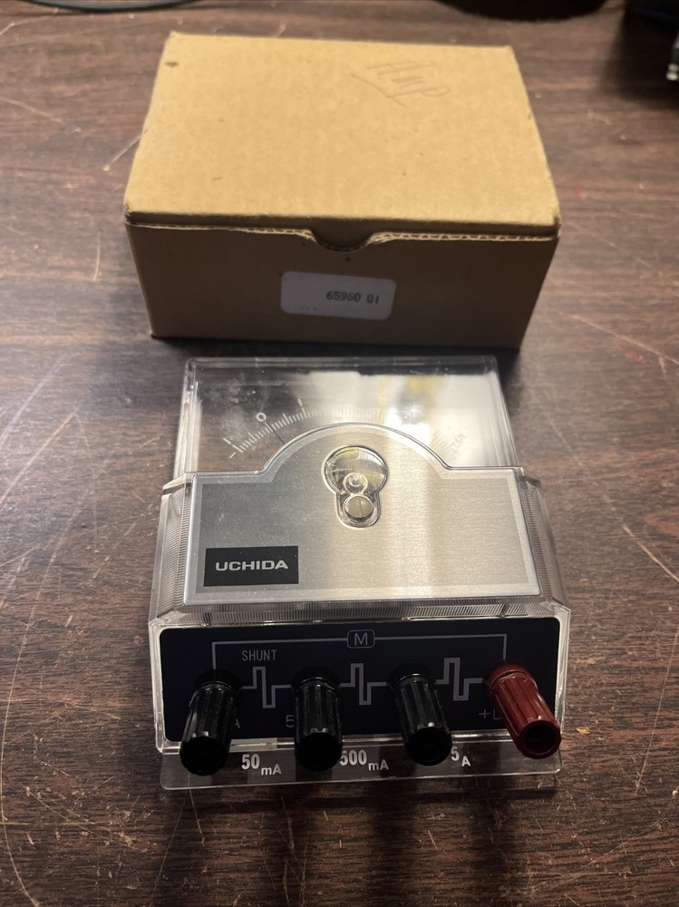 Uchida Class 2.5 DC Amperes Meter —Vintage