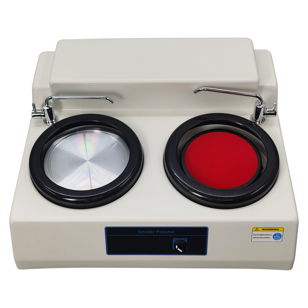 Tabletop Double Disk Metallographic Sample Pregrinding Polishing Machine 110V
