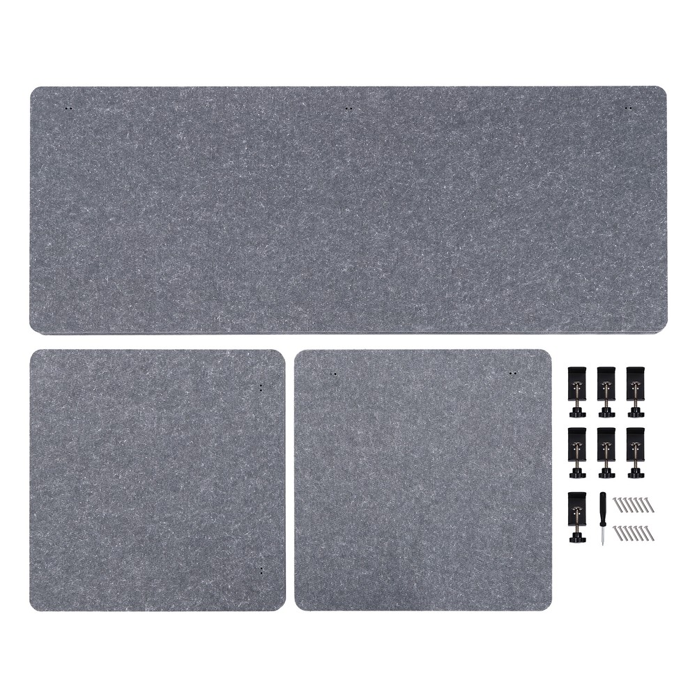 Desk Privacy Divider Clamp-on Table Mounted Office Partition for School Studio