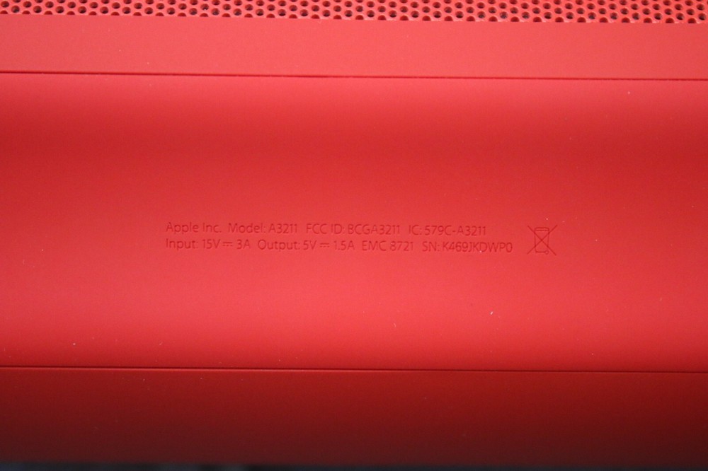 Beats Pill Wireless Portable Bluetooth Speaker Red A3211
