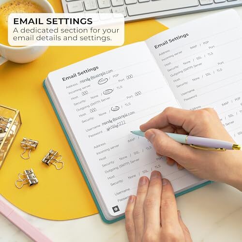 Password Book – Alphabetized Internet Address & Password Organizer – Computer