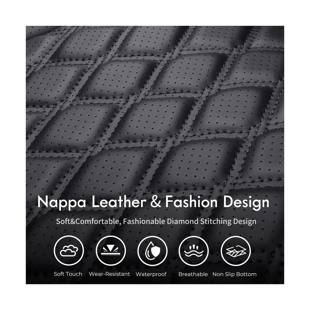 Huidasource Frontier Seat Covers Full Set, Full Coverage Leather Seat Covers ...