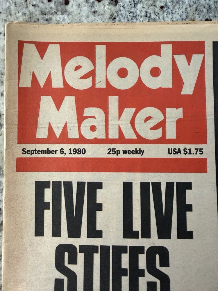 KISS 1980 MELODY MAKER UK NEWSPAPER GENE PAUL ACE PETER AUCOIN VINTAGE MEGA RARE