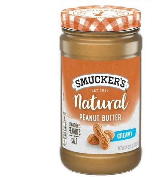 Smucker’s Natural Creamy Peanut Butter, 26 oz Jar