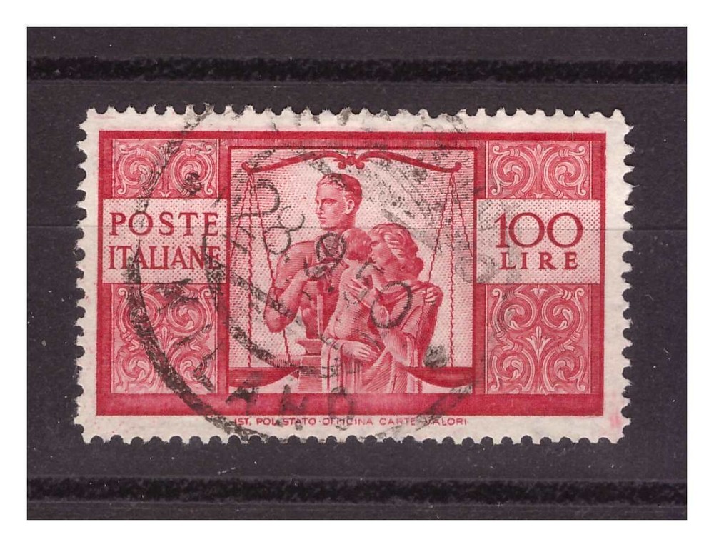 100 Lire Démocratique Variétés'Points Diffuses de Couleur