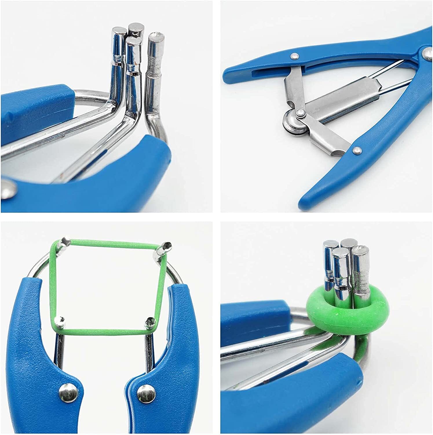 Goat Castration Bander Calves Castrator Tool for Lambs and Piglet & 100pcs Rings