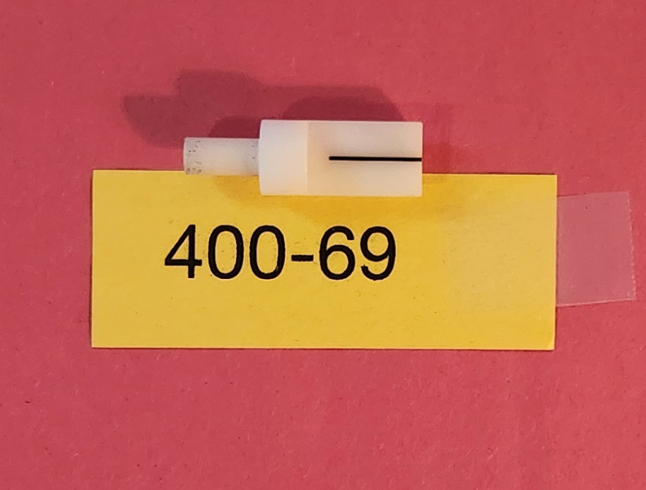 Plug type Optical Tooling Target .030" line, 251" post, Brunson/Cubic Precision?