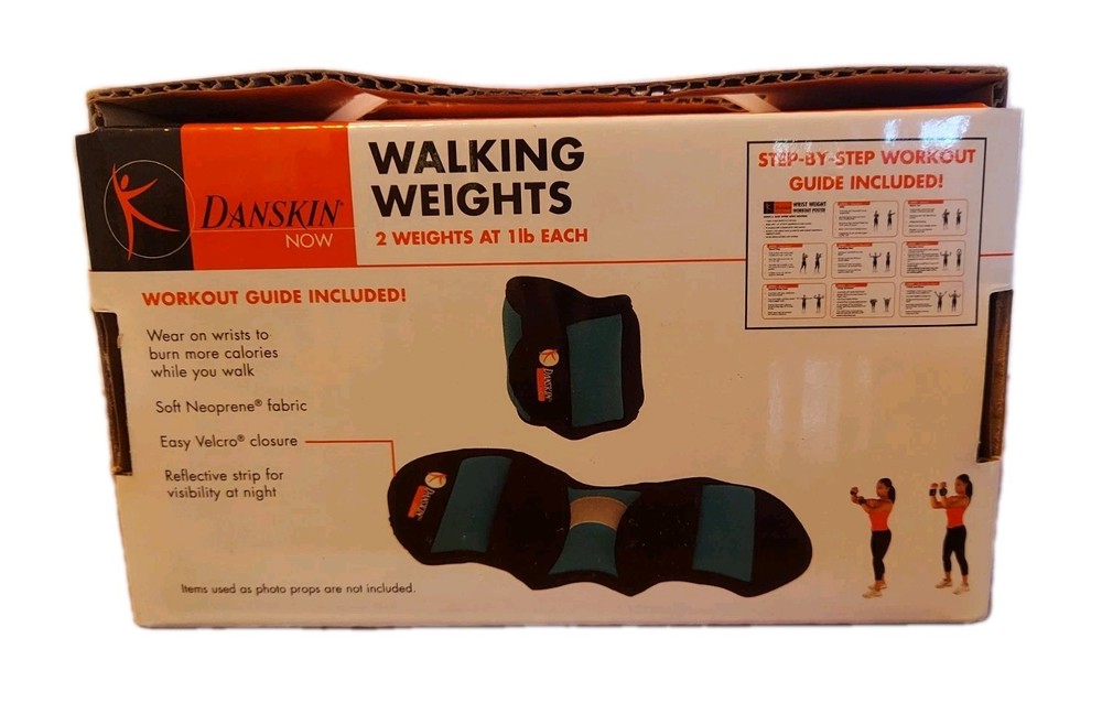 Danskin Walking Weights 2lb Pair New In Box