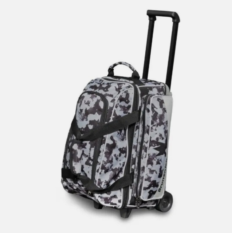 Brunswick Zone Chaos Grey 2 Ball Roller Bowling Bag