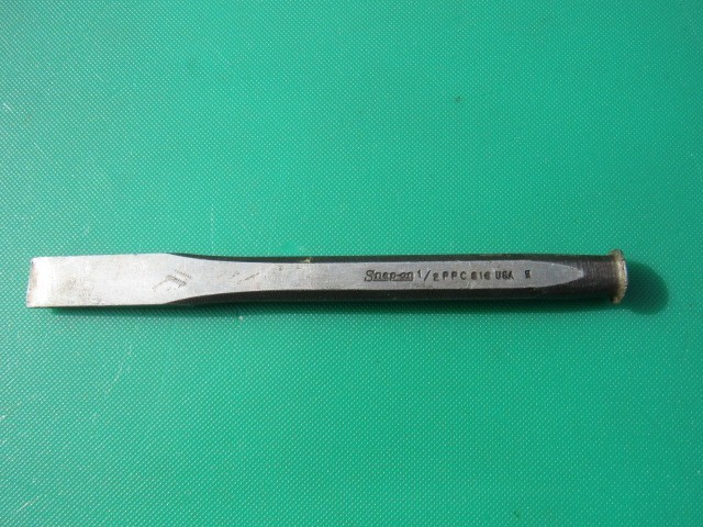 SNAP ON 1/2" PPC816 FLAT TIP CHISEL 6" LENGTH UNDERLINE LOGO PPC816A USED